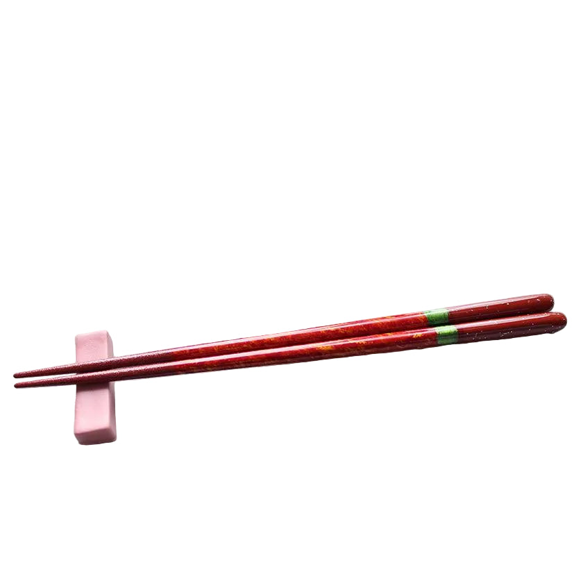 Night sky pattern chopsticks with chopstick rest